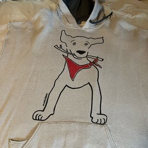 Dog Pic Striped Sweatshirt